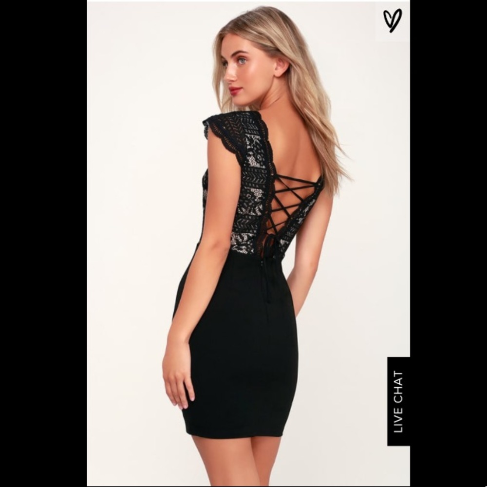 Lulus Lace-up Bodycon Dress